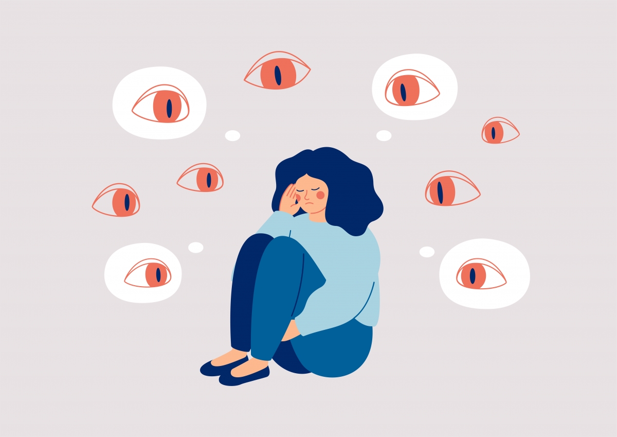 Figure 1. Cognitive distortions are a symptom of social anxiety disorder.